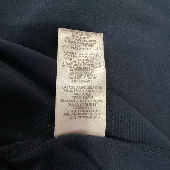 MICHAEL Michael Kors Sleeveless Cowl Back Fishtail Navy Blue Cocktail Dress - Picture 12 of 12